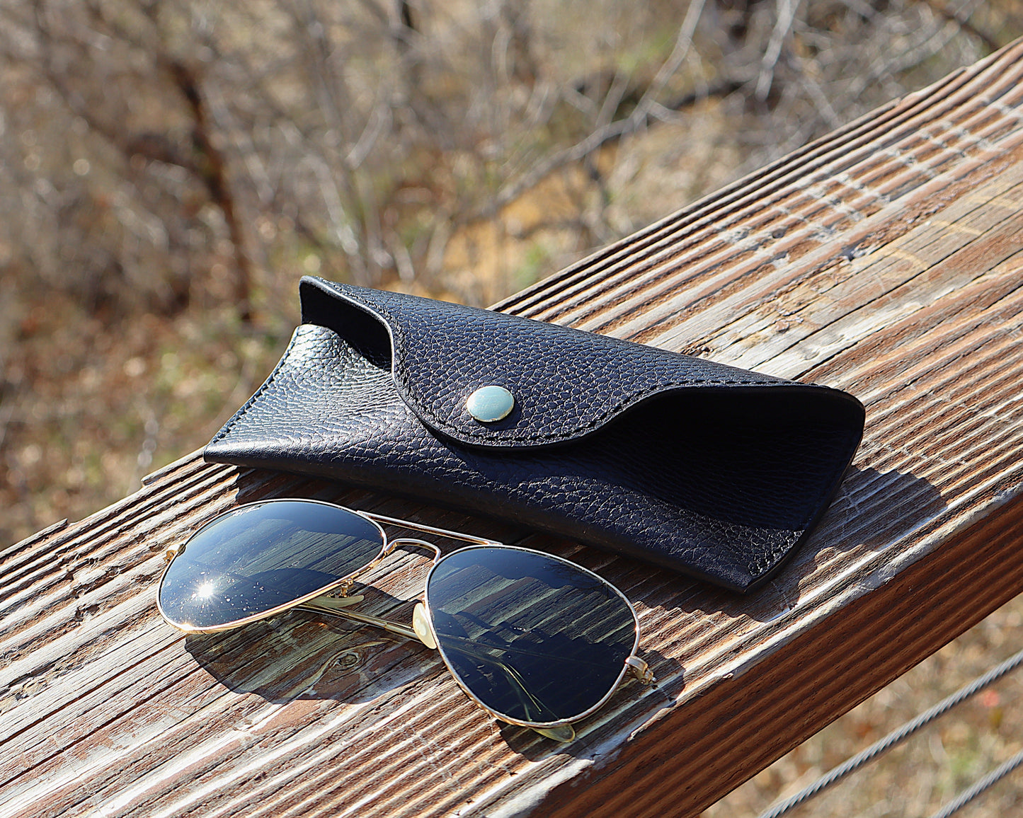 Full Grain Leather Eyewear Case For Sunglasses/Eyeglasses