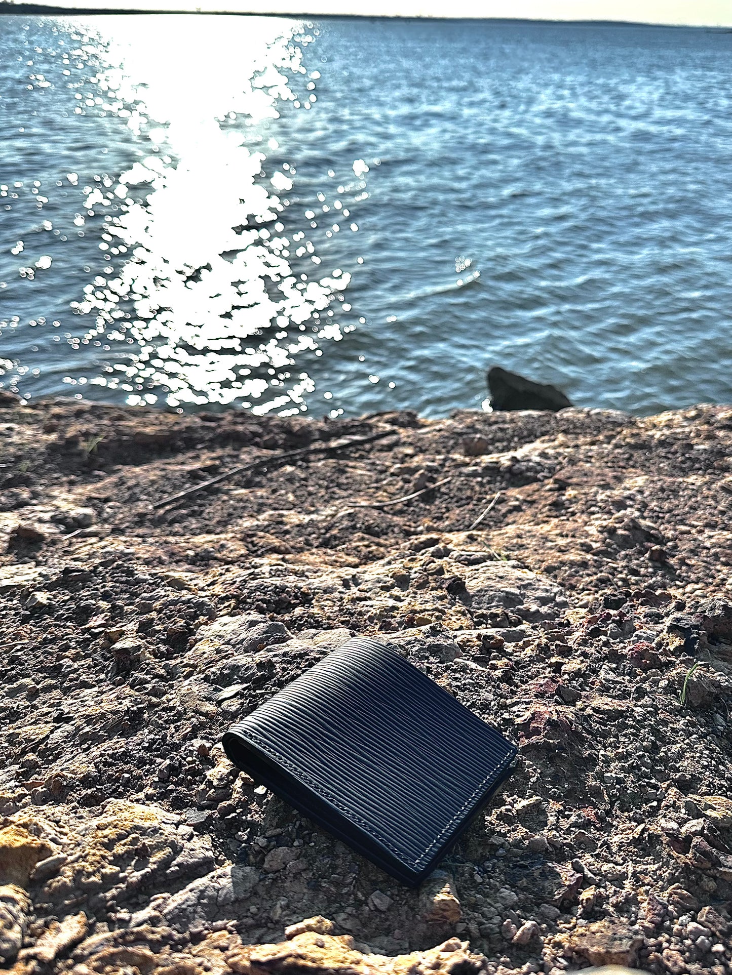 "Gatsby" Black Full Grain Leather Bifold Cardholder Wallet