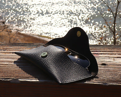 Full Grain Leather Eyewear Case For Sunglasses/Eyeglasses