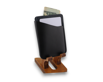 Full Grain Pueblo Leather Minimalist Wrap Cardholder Wallet