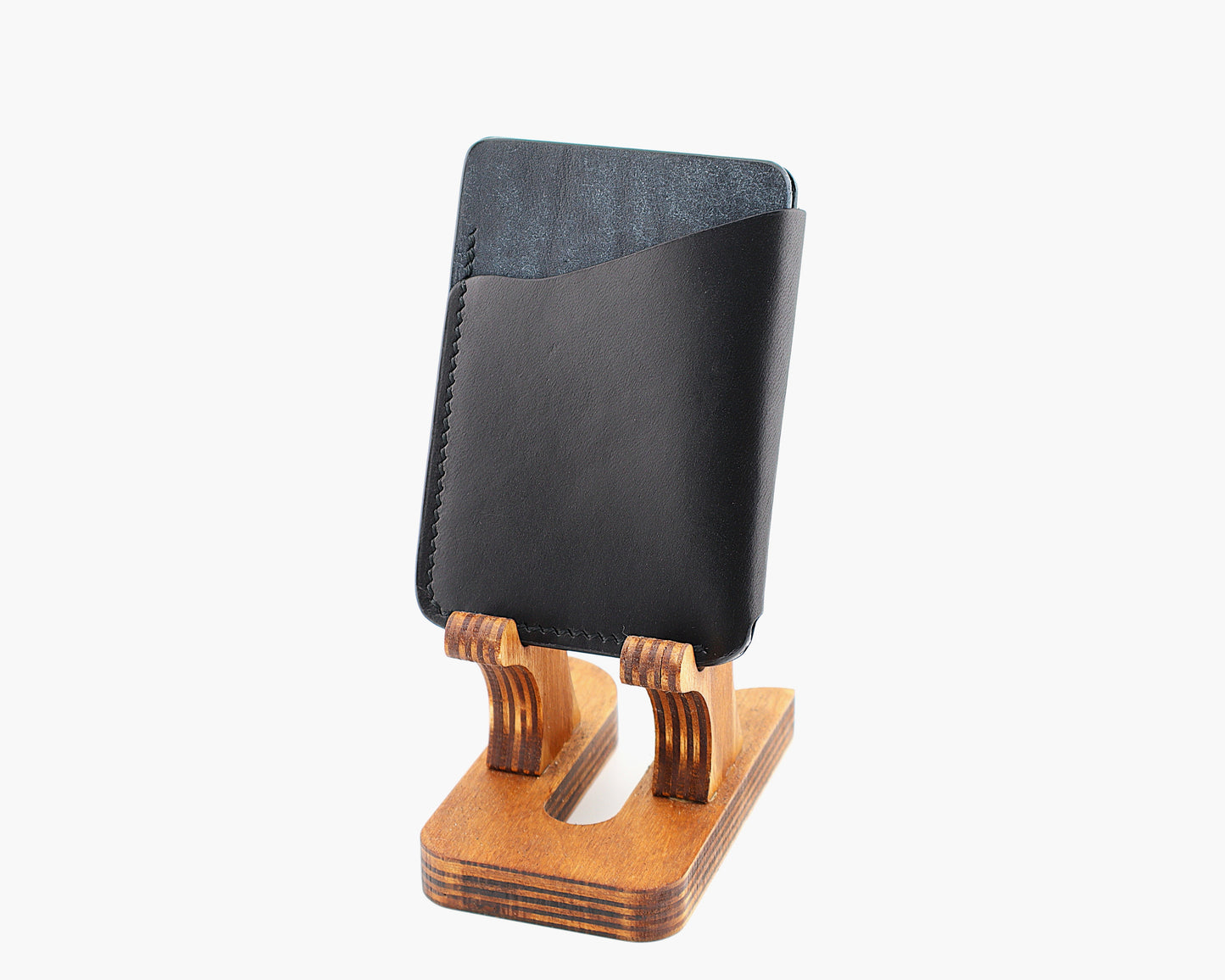 Full Grain Pueblo Leather Minimalist Wrap Cardholder Wallet