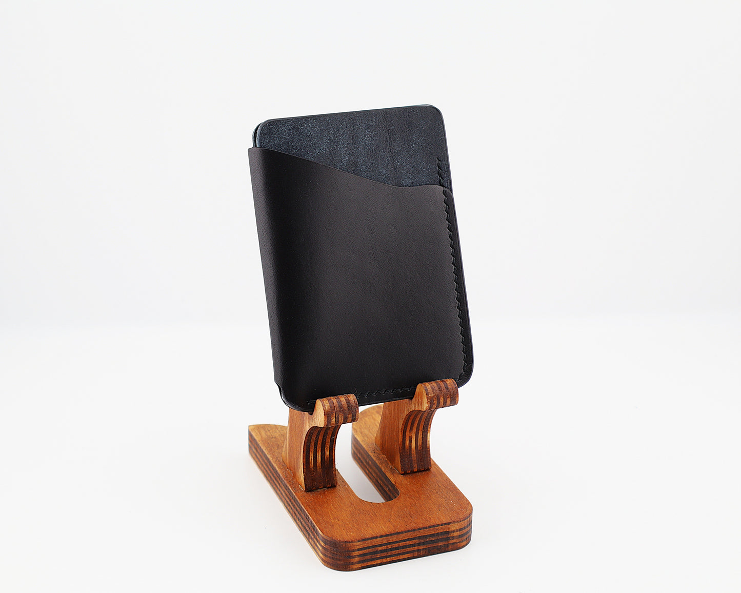 Full Grain Pueblo Leather Minimalist Wrap Cardholder Wallet