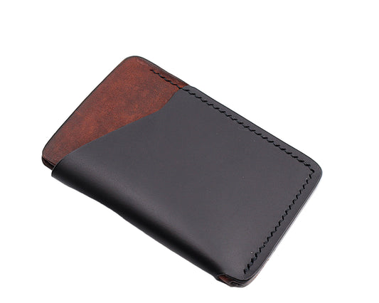 Full Grain Pueblo Leather Minimalist Wrap Cardholder Wallet