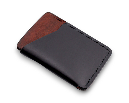 Full Grain Pueblo Leather Minimalist Wrap Cardholder Wallet