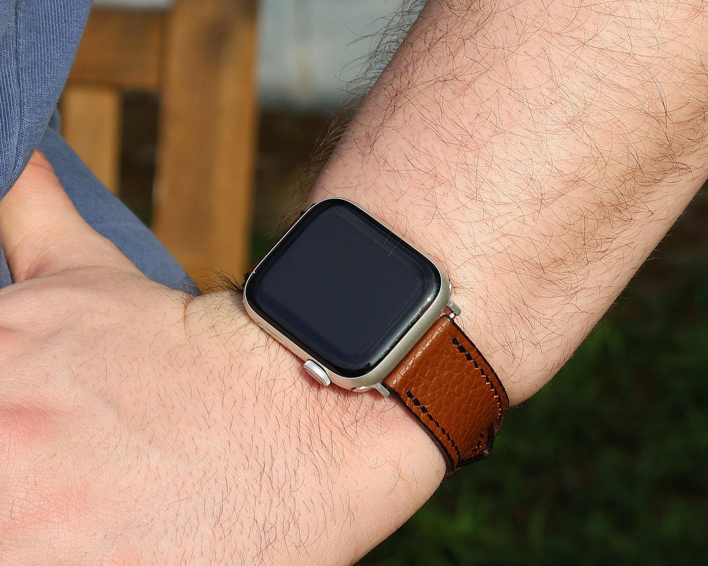 "The Acqua Strap" Full Grain Water Resistant Leather Apple Watch Strap