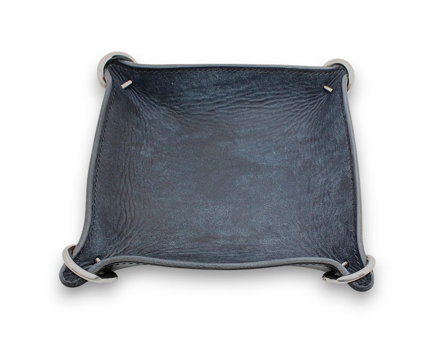 Customizable Full Grain Pueblo Leather Valet/Catch-all Decor Tray